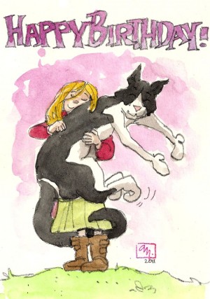 "Joan's birthday card 2011"