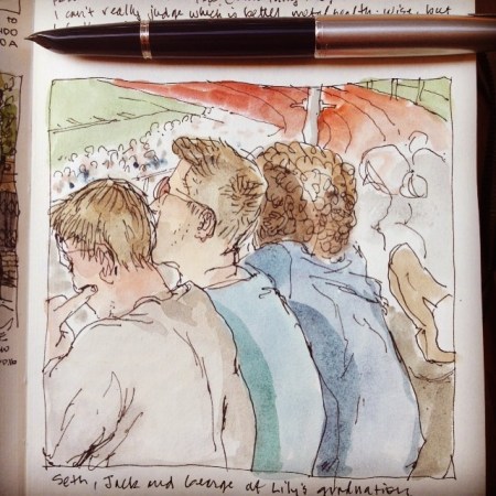 Seth, Jack & George at Lily's high school graduation